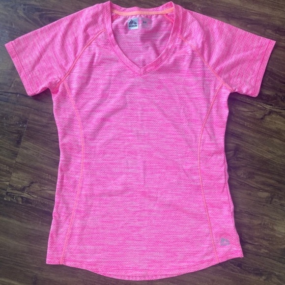 RBX Women’s Small Pink Short Sleeve Vneck Athletic Top - Picture 1 of 3